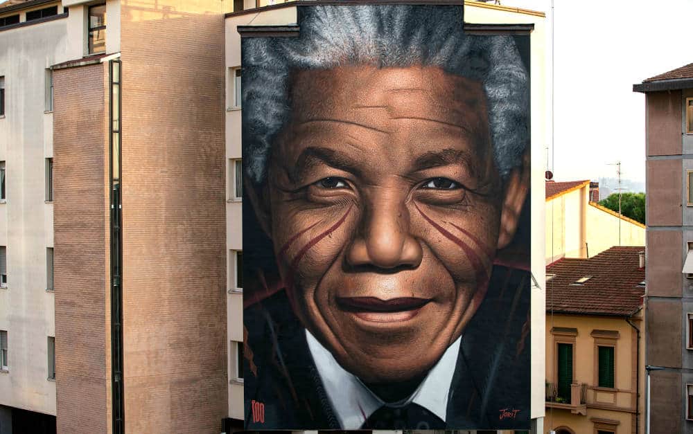 Murales di Jorit Nelson Mandela Firenze