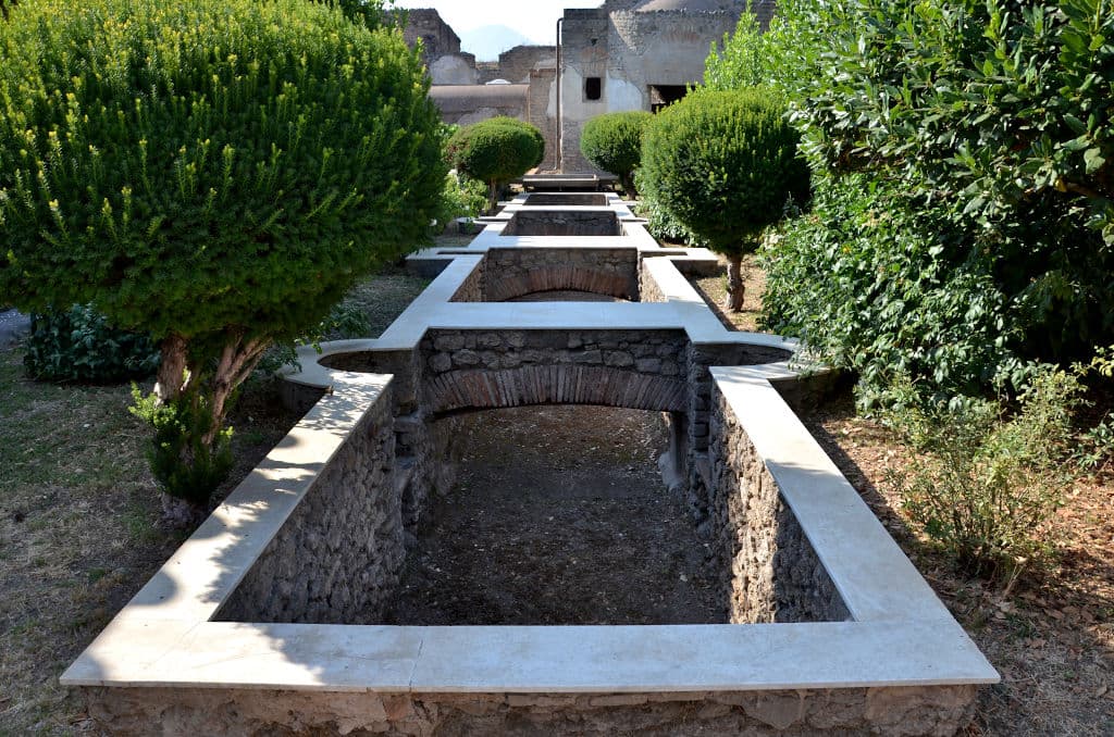 Giardino case patrizie Pompei
